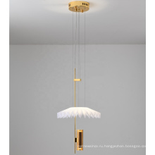 Металлический акриловый подвесной светильник для люстры в нордическом стиле для гостиной